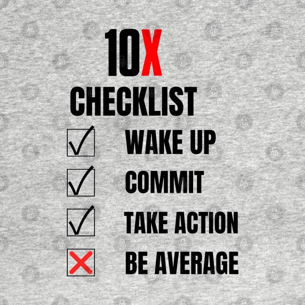 10X Checklist 9 by Millionaire Merch